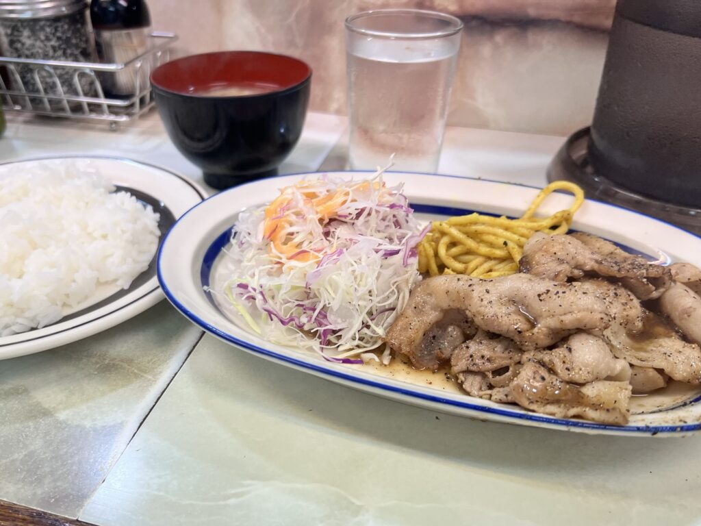 洋庖丁ポークからし焼肉ランチ