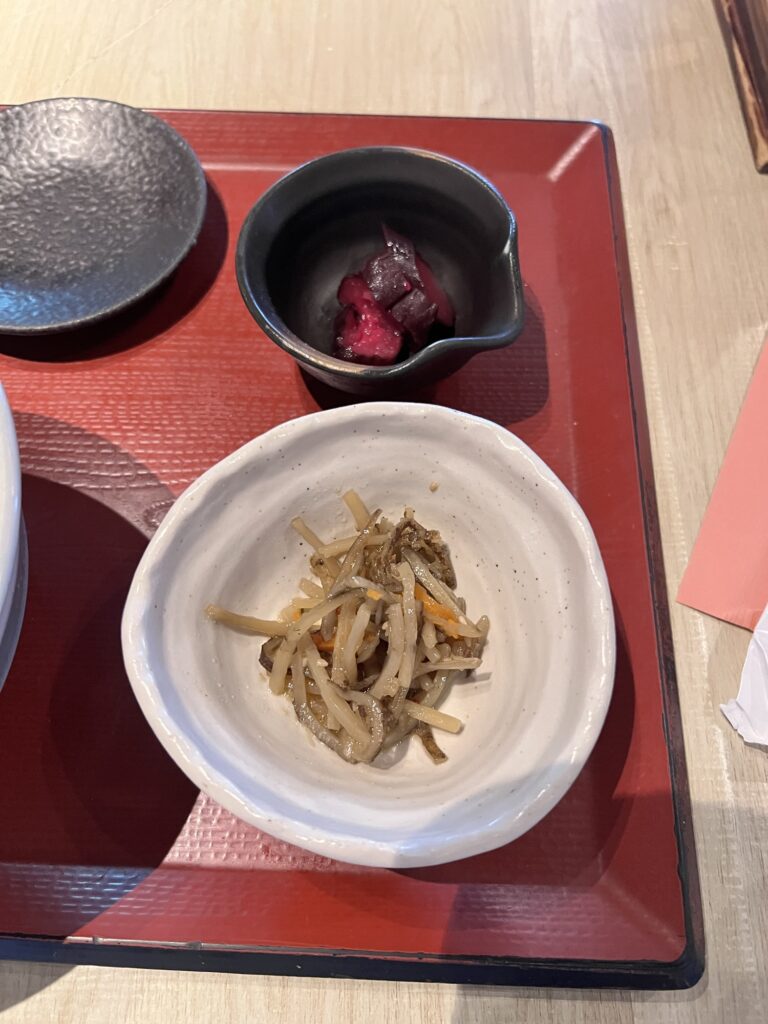 まるがまるしば漬けときんぴらごぼう