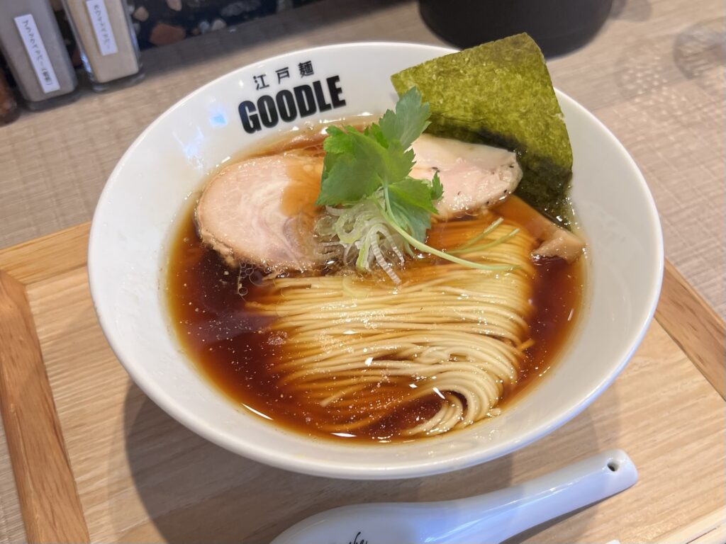 江戸麺GOODLE鶏醤油ラーメン