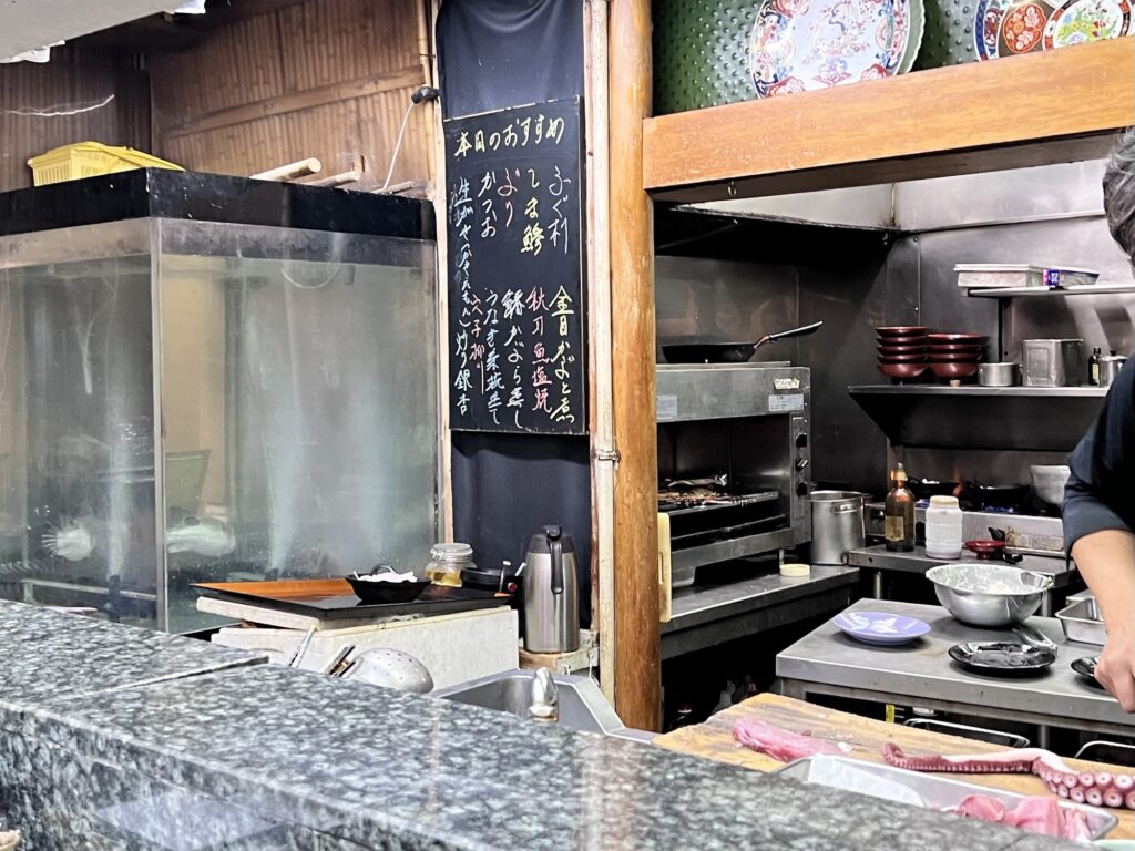 割烹桂ご主人の調理風景2