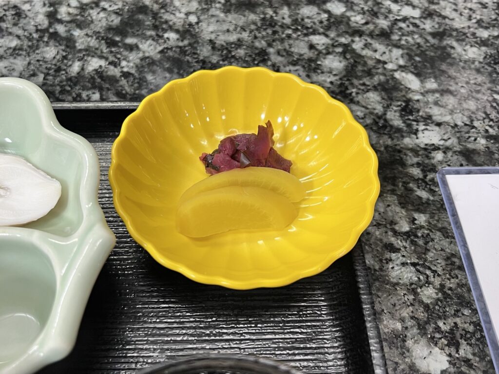 割烹桂たくあんとしば漬け