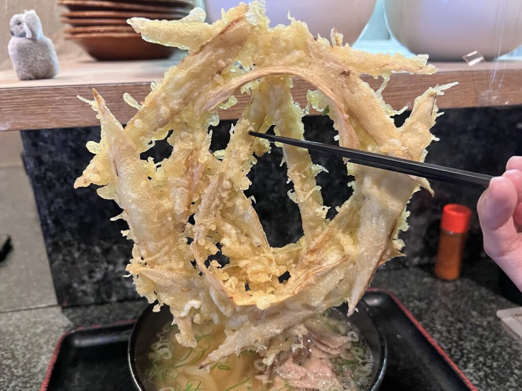 大地のうどんごぼう天リフトアップ