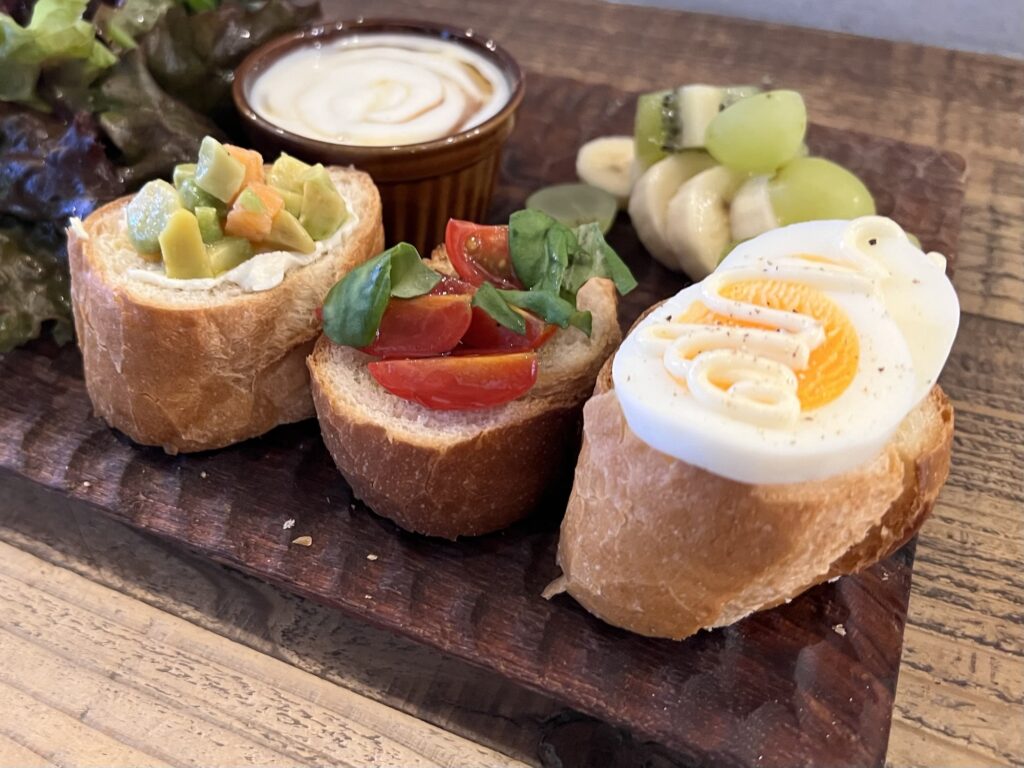 omotenashamoji3種のブルスケッタアップ