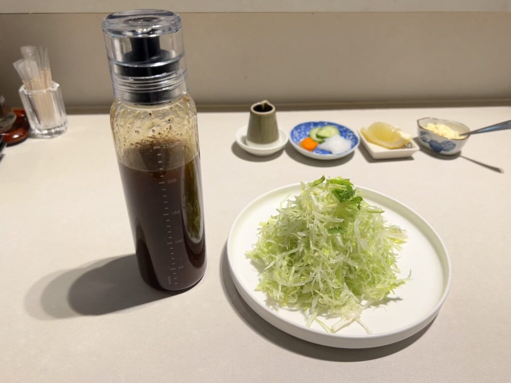 Fry家サラダと自家製トリュフドレッシング