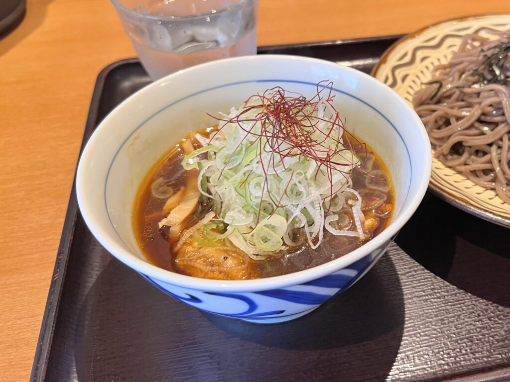 つけ蕎麦安土つけ汁アップ