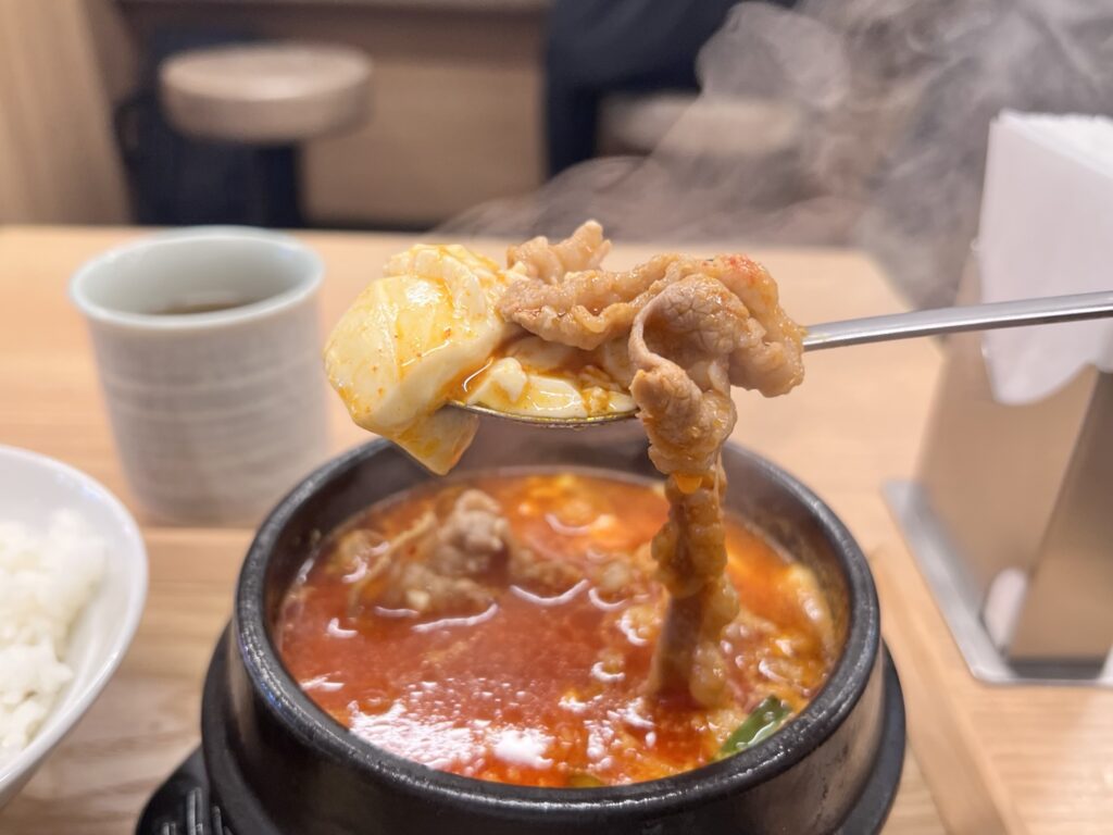 中山豆腐店豆腐と牛プルコギリフトアップ