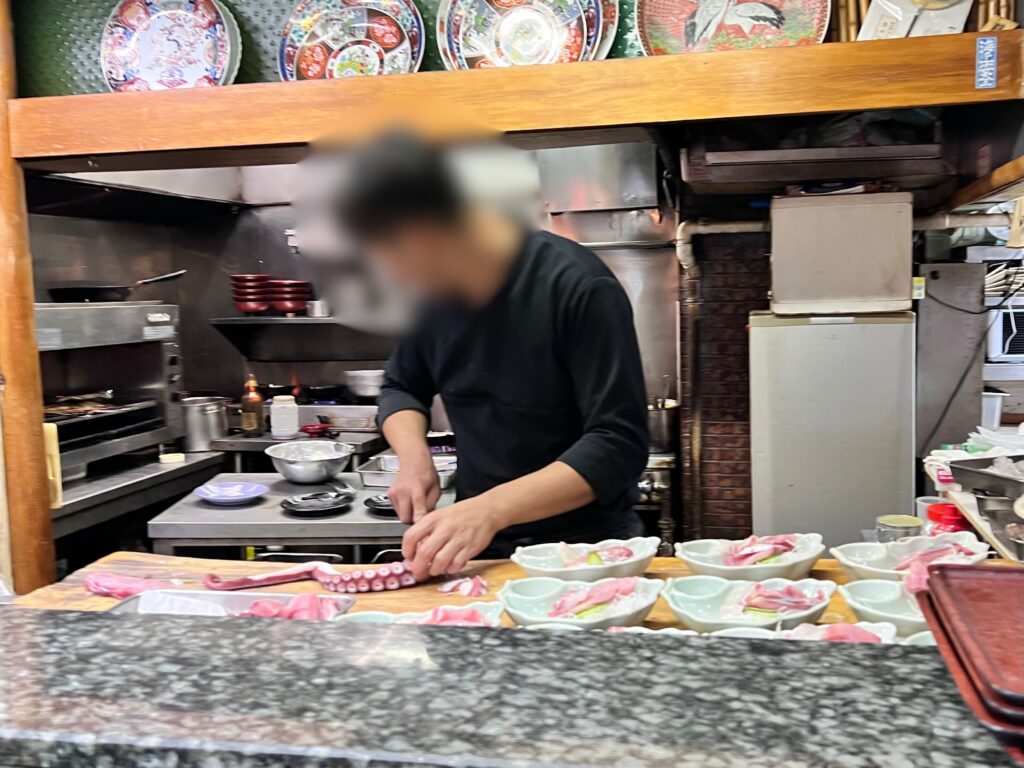 割烹桂厨房風景2