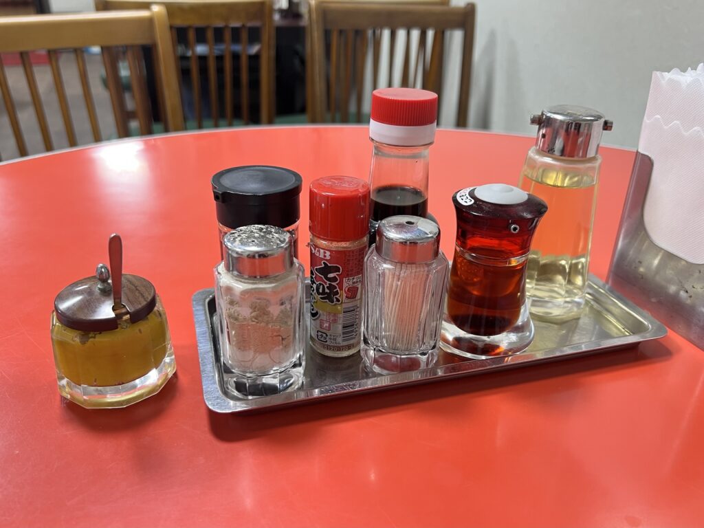 長崎飯店卓上調味料