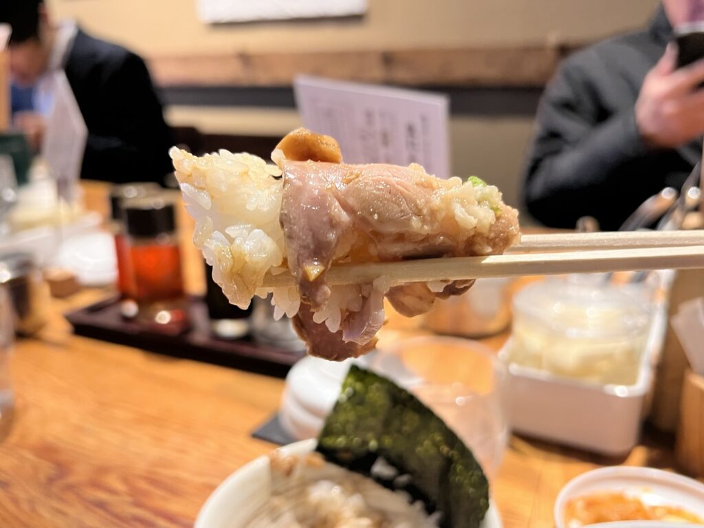 野方ホープチャーシュー巻いたごはんリフトアップ