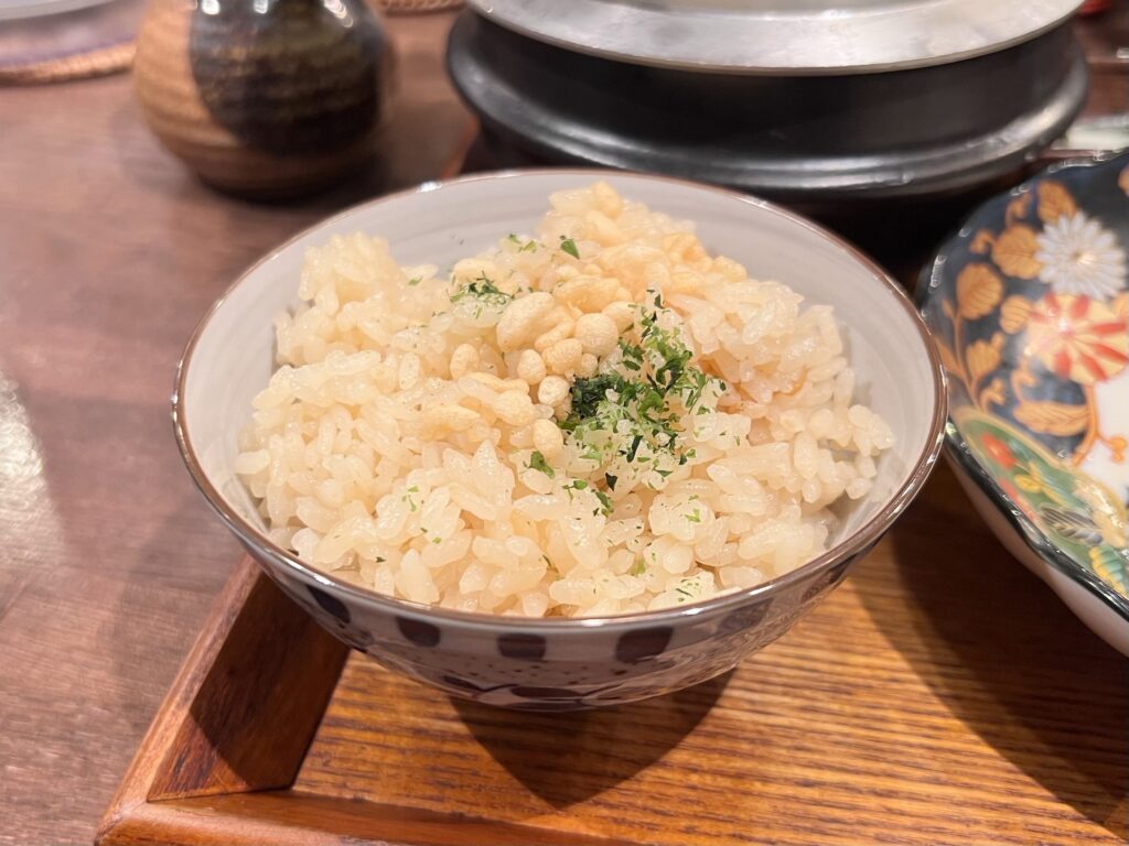 炊きたてあり〼お出汁で炊いたごはんアップ