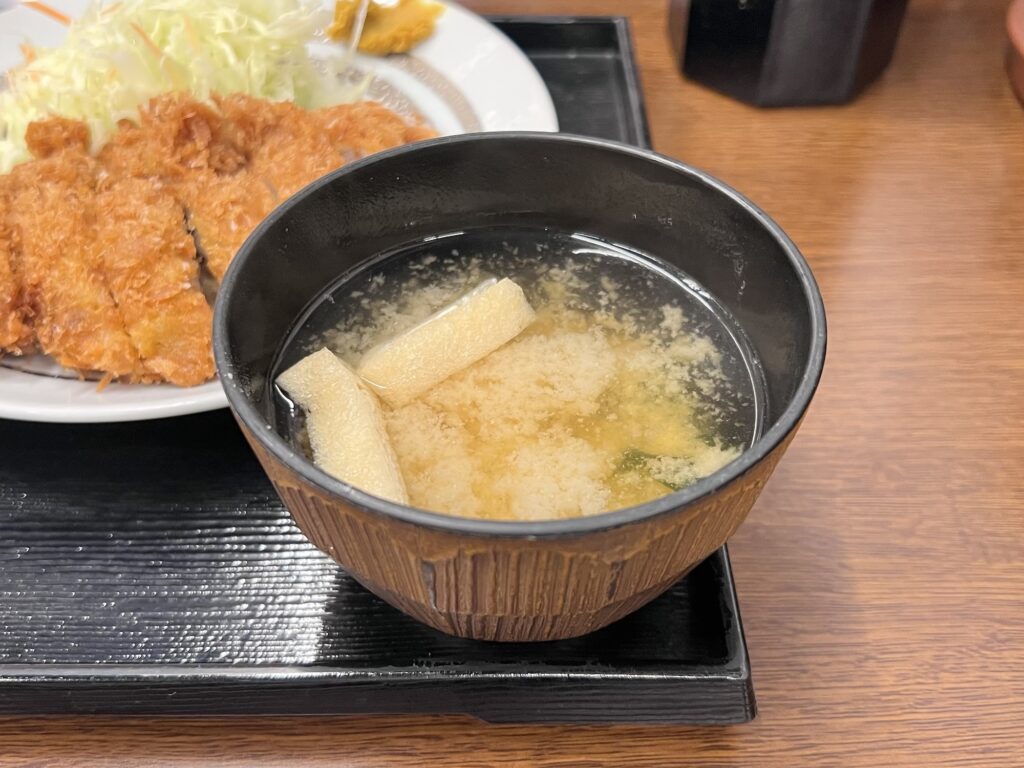 和來味噌汁アップ