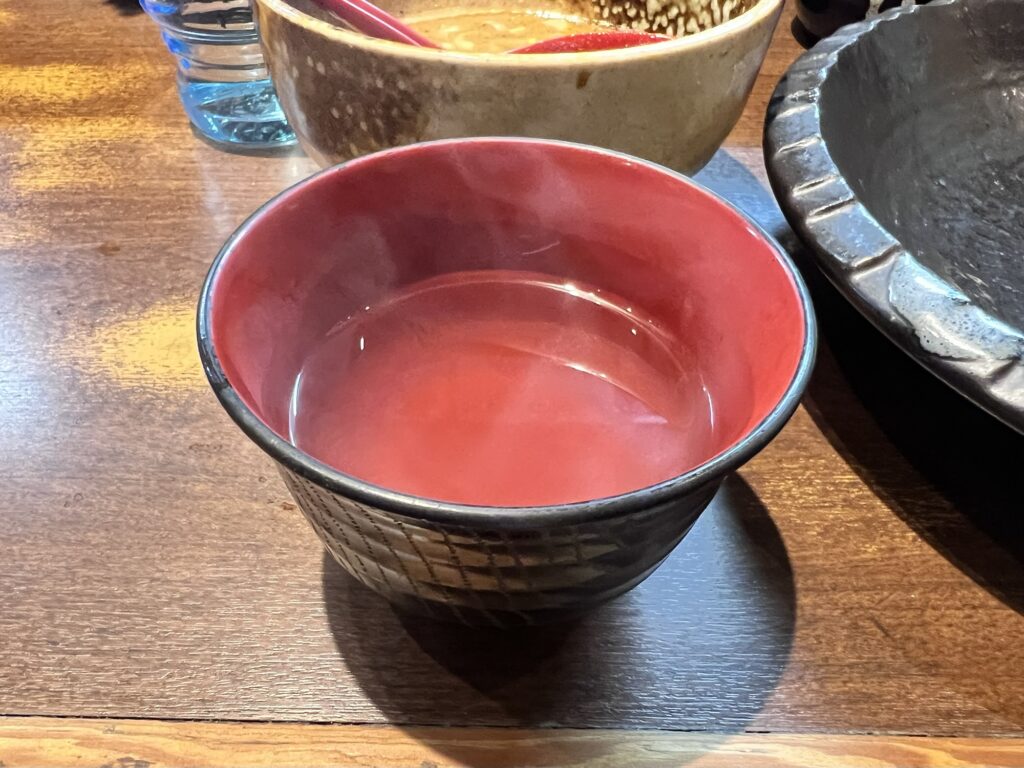 つけ麺屋ひまわり割りスープ