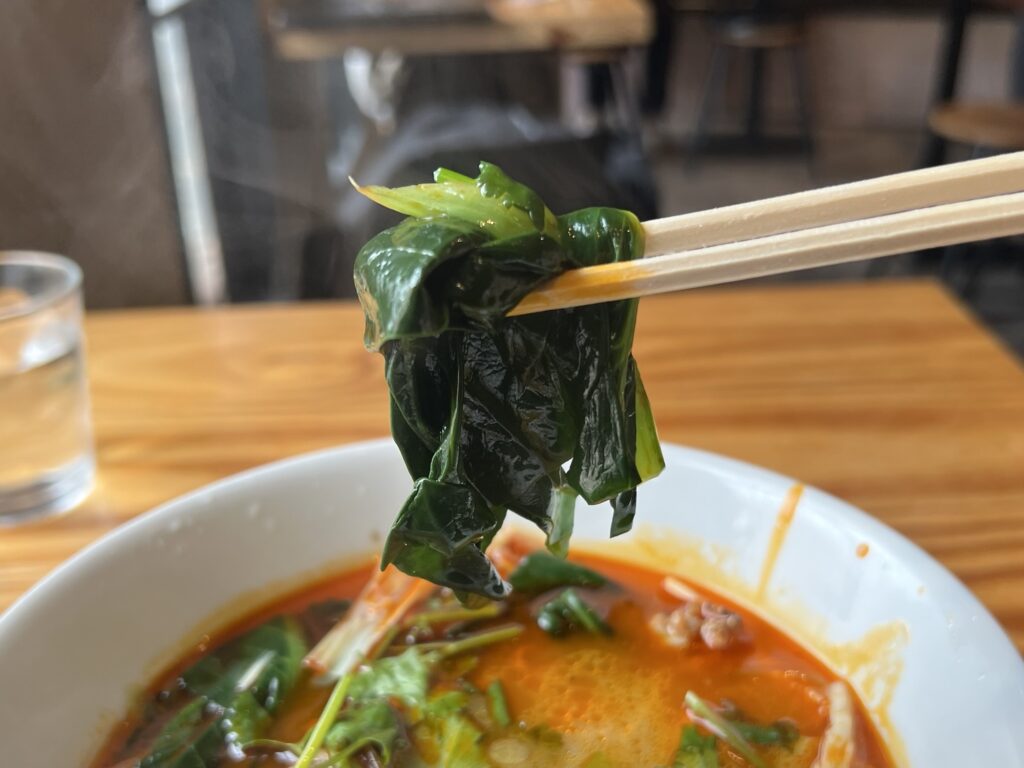 花椒SUGAR&SPICE小松菜リフトアップ