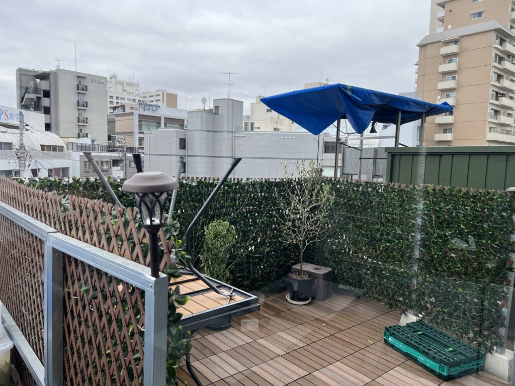 サマルカンドテラスのテラス席