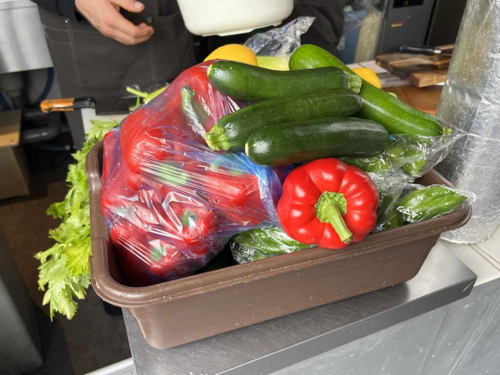 サマルカンドテラス新鮮な野菜