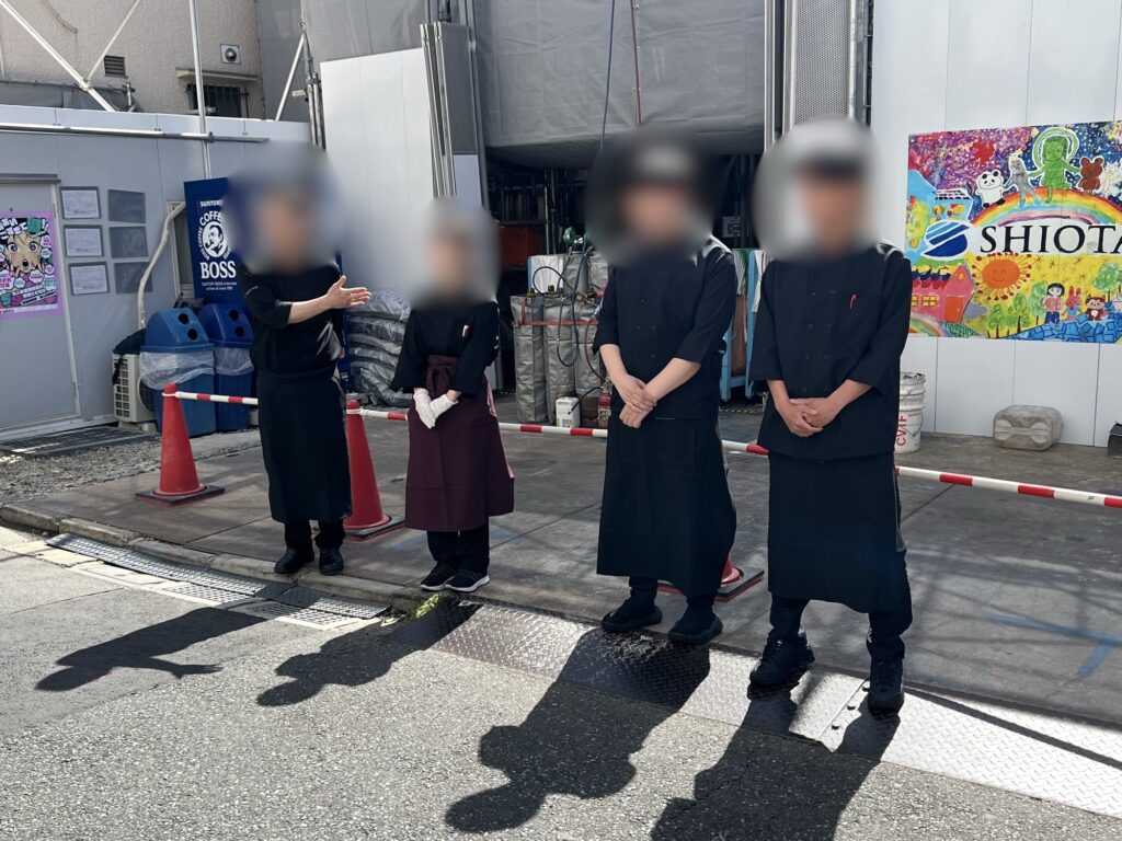 紫苑店主さんの挨拶