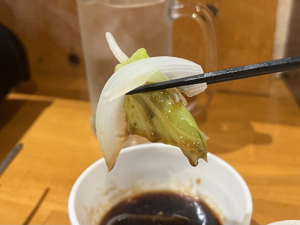 隣のロッヂタレにつけた野菜リフトアップ