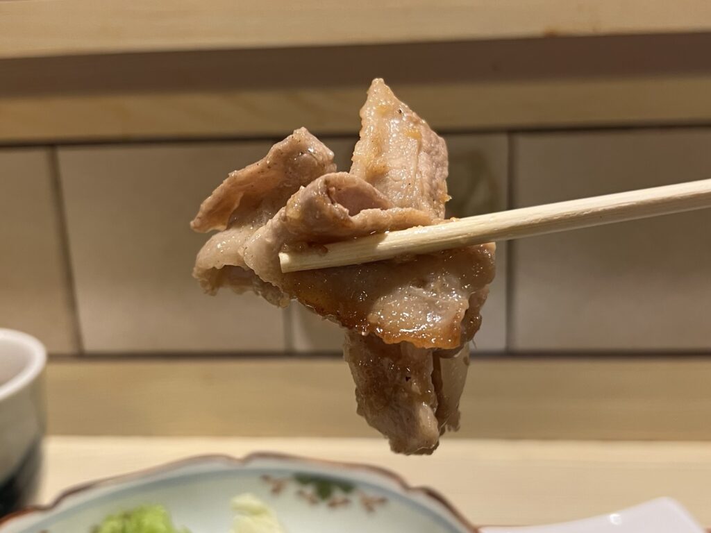 福茶庵豚の生姜焼きリフトアップ