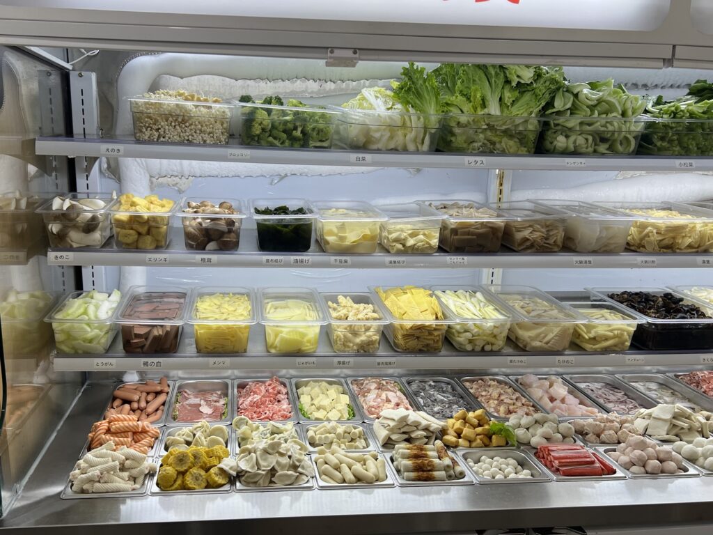 親愛的麻辣湯具材コーナー左半分