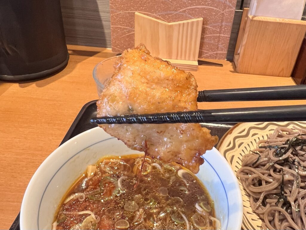 つけ蕎麦安土鶏肉リフトアップ